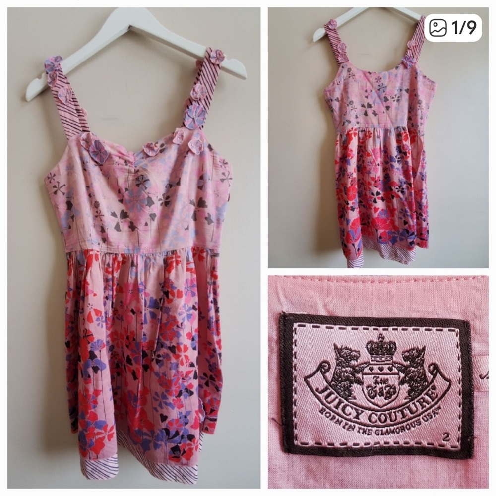 Juicy couture floral dress, size 2